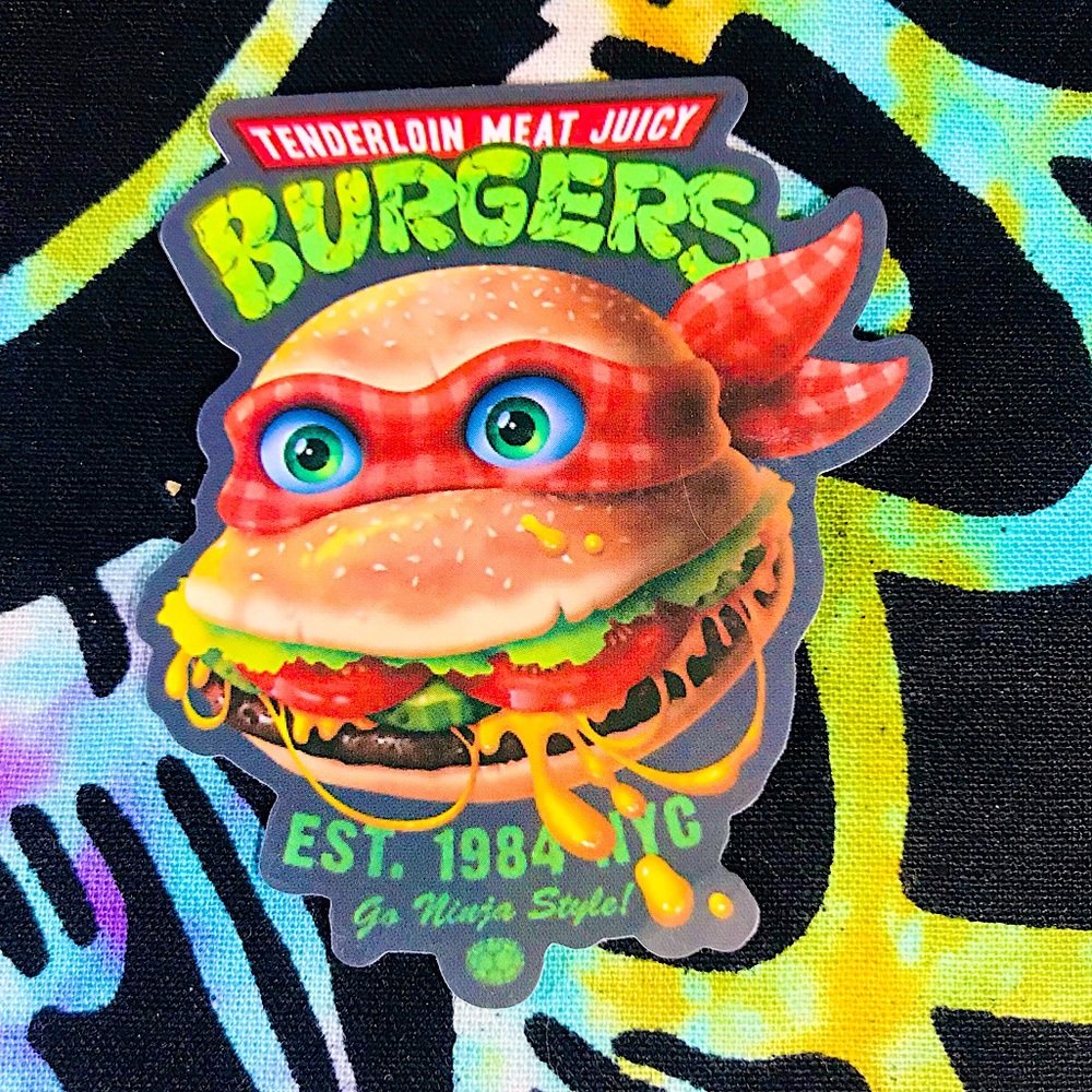 Parody Humor Contrast 80s Vibes Sticker